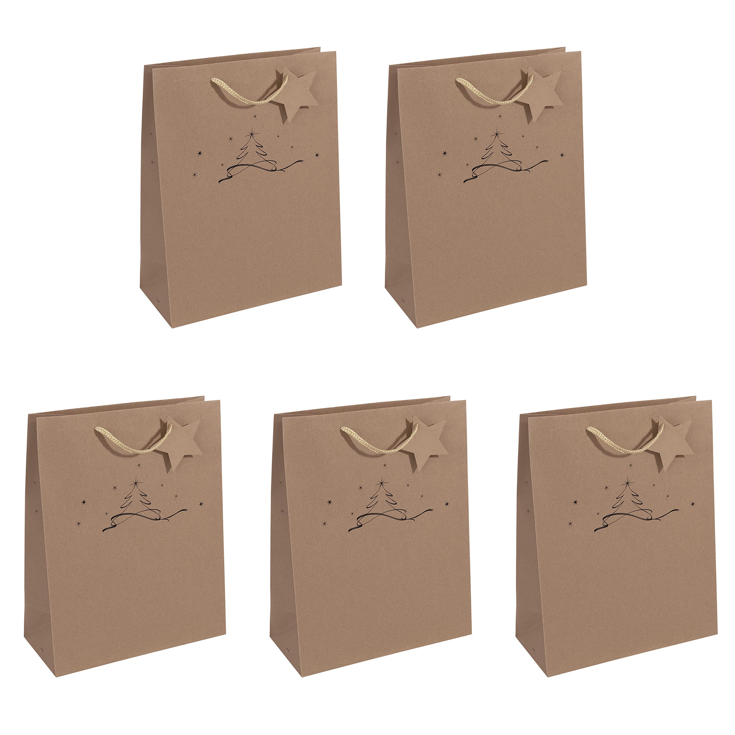 SIGEL GT037 Gift bag large, brown, 26 x 33 cm