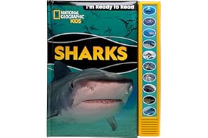 National Geographic Kids - Sharks - I'm Ready to Read Interactive Read-Along Sound Book - Great for Early Readers and Animal Lovers - PI Kids