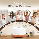 ASAKUKI 500ml Essential Oil Diffuser 5-in-1 Ultrasonic Quiet Remote view 7
