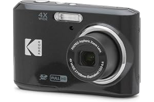 KODAK PIXPRO FZ45 16MP Compact Digital Camera, 4X Optical Zoom, AA, Black | 1080p Full HD Video, 27mm Wide Angle Lens, 2.7 Inch LCD, Point and Shoot, Digicam, Travel and Family Photos