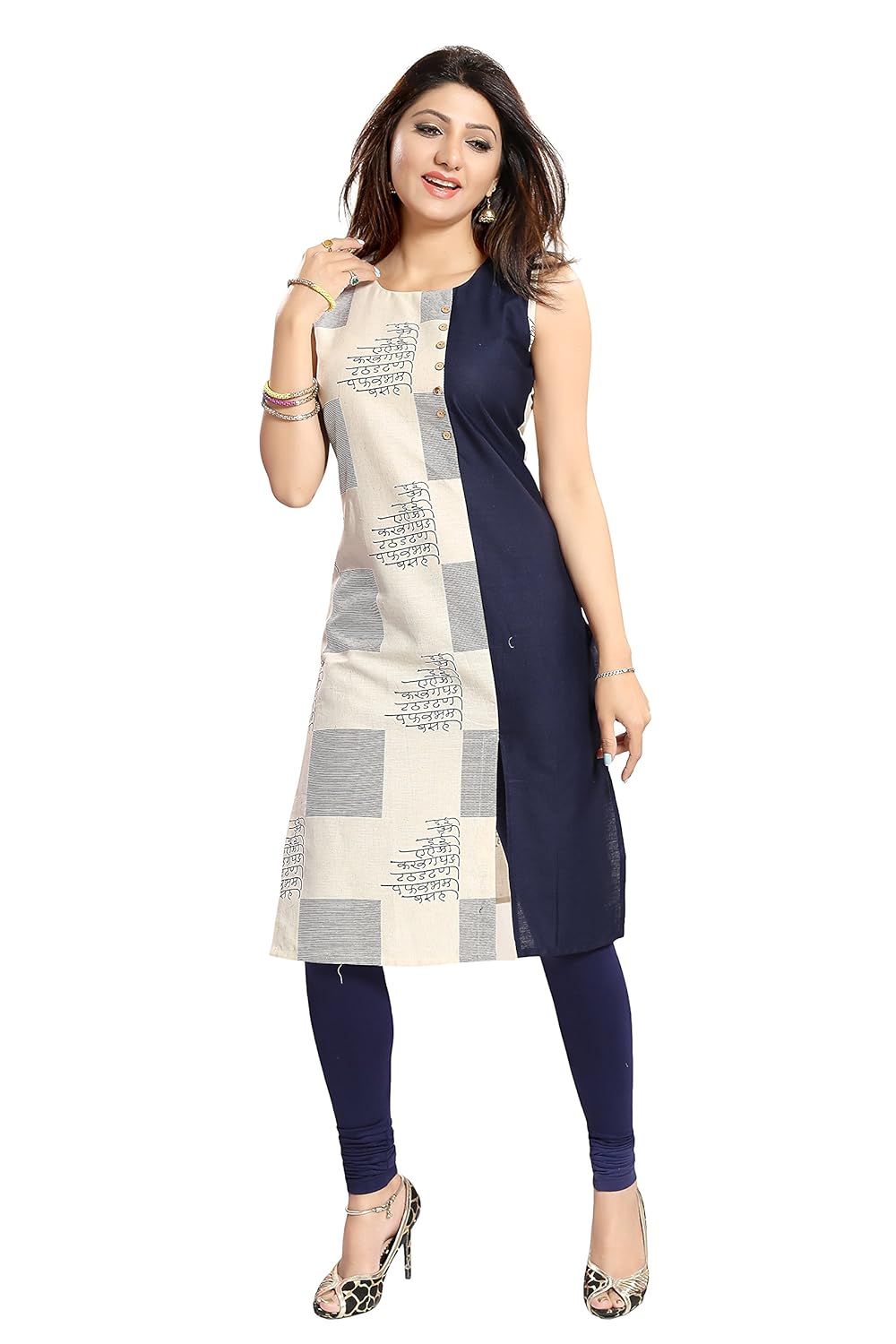 alc creations women's cotton straight kurti