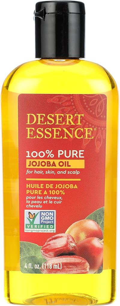 Desert Essence Jojoba Oil Hair Skin Scalp 4 Oz 118Ml 100% Vegan Organic