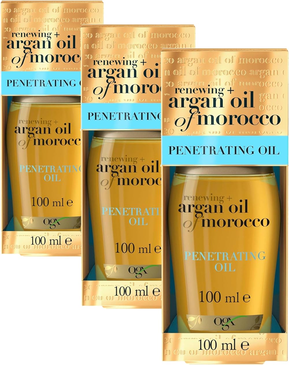 OGX Argan Oil of Morocco Penetrating Hair Oil 100 ml Pack of 3