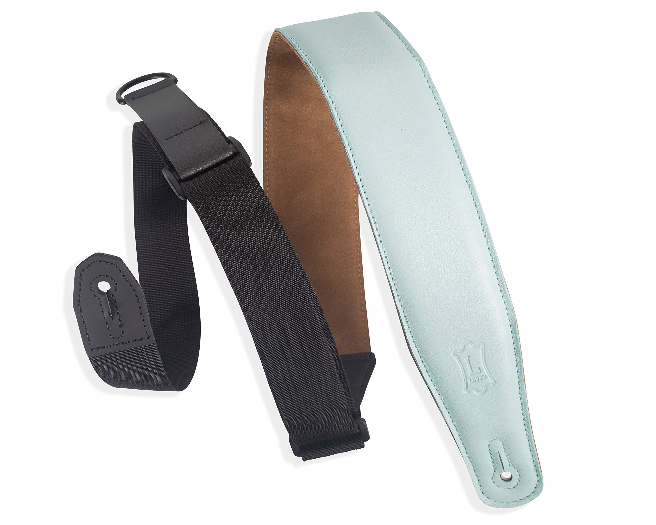 Levy's MRHGS-AQU Right Height Garment Leather w Suede Backing Padded 2 1/2" - Aqua