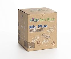 UNiPLAY Mix Soft Building Blocks - 34-Piece Set for