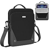 MoKo 9-11 Inch Tablet Sleeve Bag 360° Protetive Carrying Case Compatible with iPad 10th 10.9, iPad Air 5/4th 10.9, iPad 9/8th 10.2, iPad Pro 11, Tab S8/S9 11, with Handle and Shoulder Strap, Black