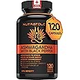 Nutratology Organic Ashwagandha | Canadian-Made | Increases Resistance To Stress & Supports Memory Enhancement - With Black P