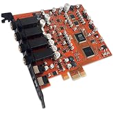 ESI MAYA44 eX | 24-bit/96kHz PCIe Audio Interface with 4 in / 4 out | 4x4 PCIe audio interface with 24-bit/96kHz sound and +48V phantom power for recording, podcasting and streaming
