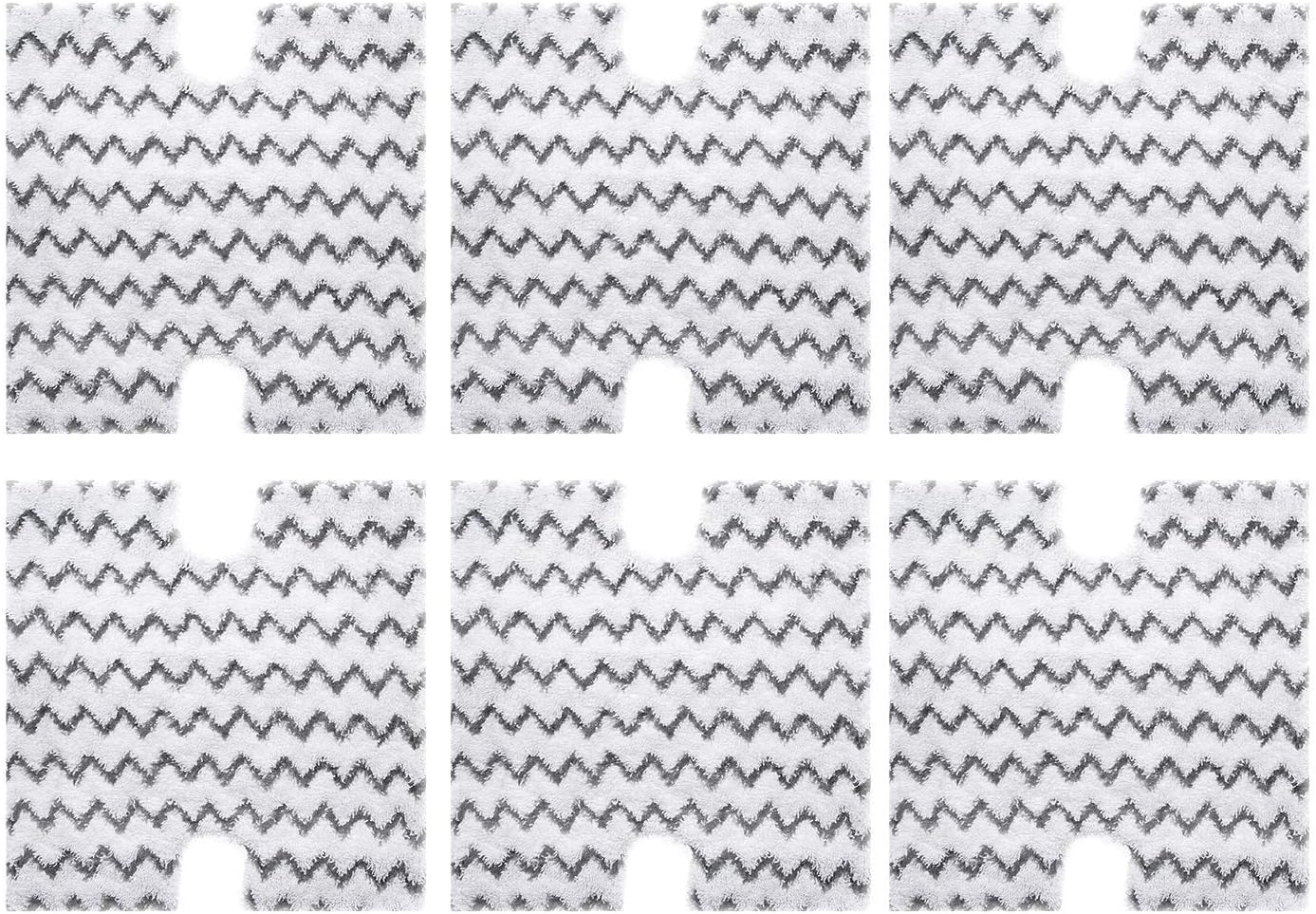 BIHARNT 6 Pack Replacement Steaming Mop Pads for Shark Lift-Away & Genius Steam Mop S3973 S3973D S5001 S5002 S5003 S5003D S6001 S6002 S6003 Part # XTP184 & P184WQ