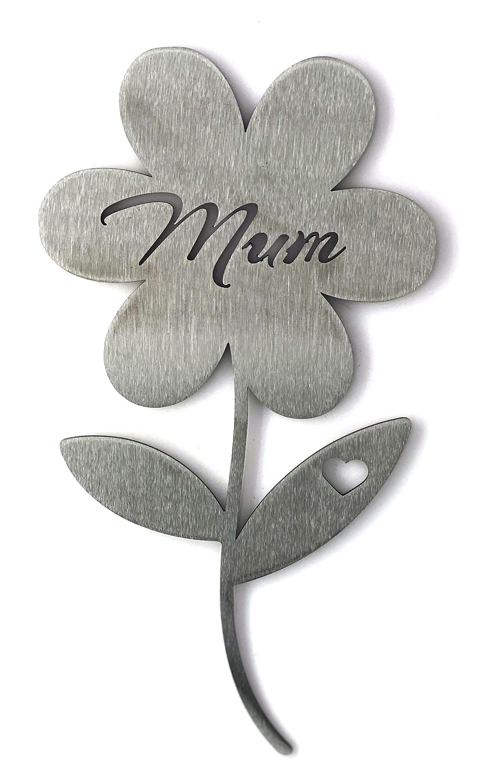 Steel Mum Flower – Metal Garden Ornament Gift for Mum, Outdoor or Indoor Floral Decoration, Thoughtful Mother’s Day, Birthday or Memorial Keepsake for Mum, Handmade Forever Flower for Her