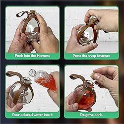 Cosmic Chameleon Glass Potion Bottles with