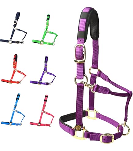 Bandeau Majestic Ally Rembourré En Nylon Avec Rênes Pour Cheval - Neuf