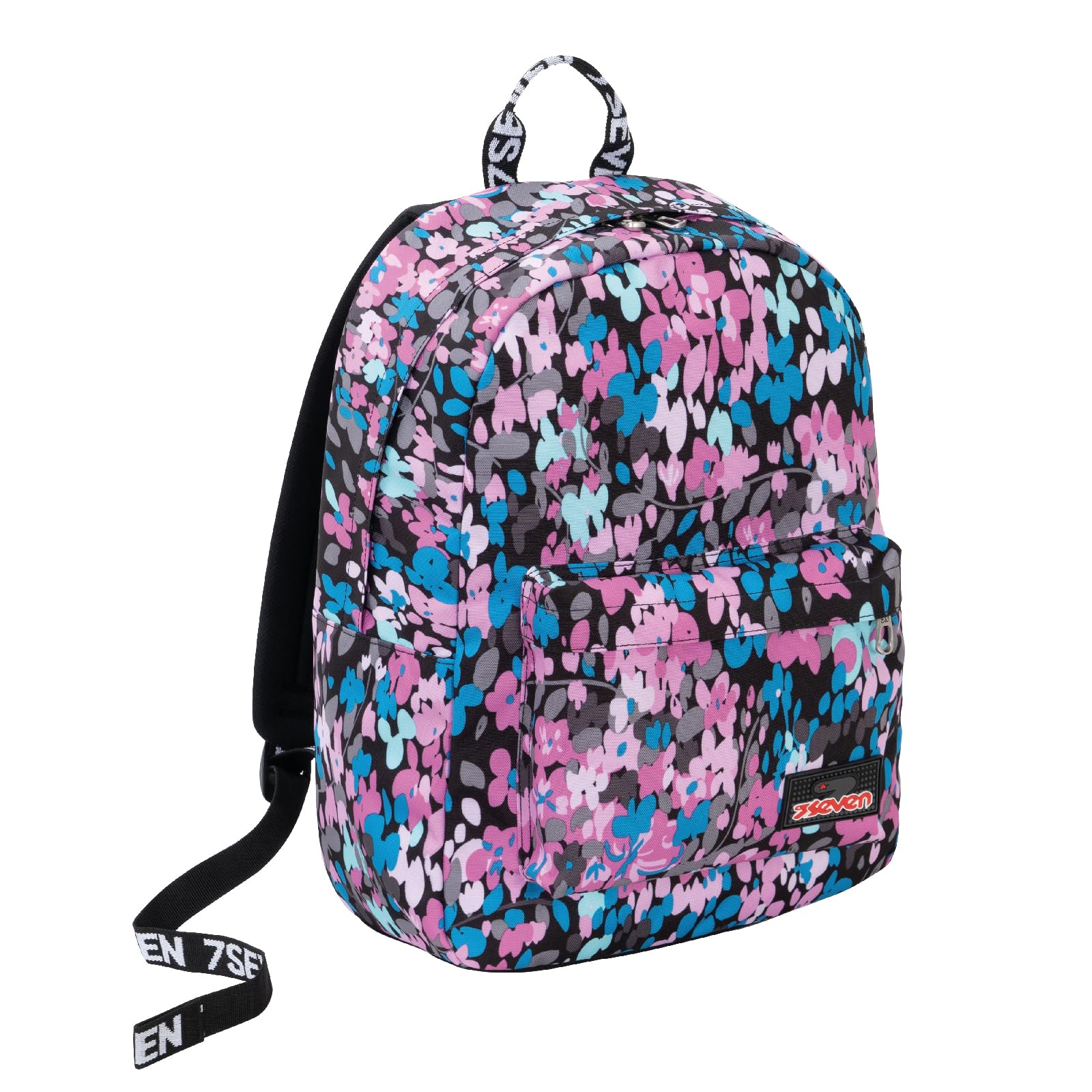 Seven Ischoolpack, Unisex Backpack with Integrated Power Bank - Children, Grey, One Size