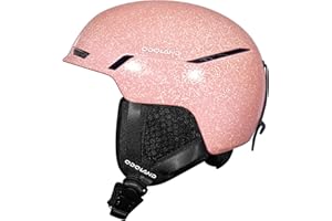 Odoland Ski Helmet,Shinning Snowboard Helmet, Adjustable Size Ventilation System, PC Shell Protective EPS Foam Fashion Style Snow Helmet for Men Women Youth, Goggles Compatible