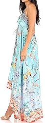 Sakkas 1817 - Lizi Womens Maxi High-Low Halter