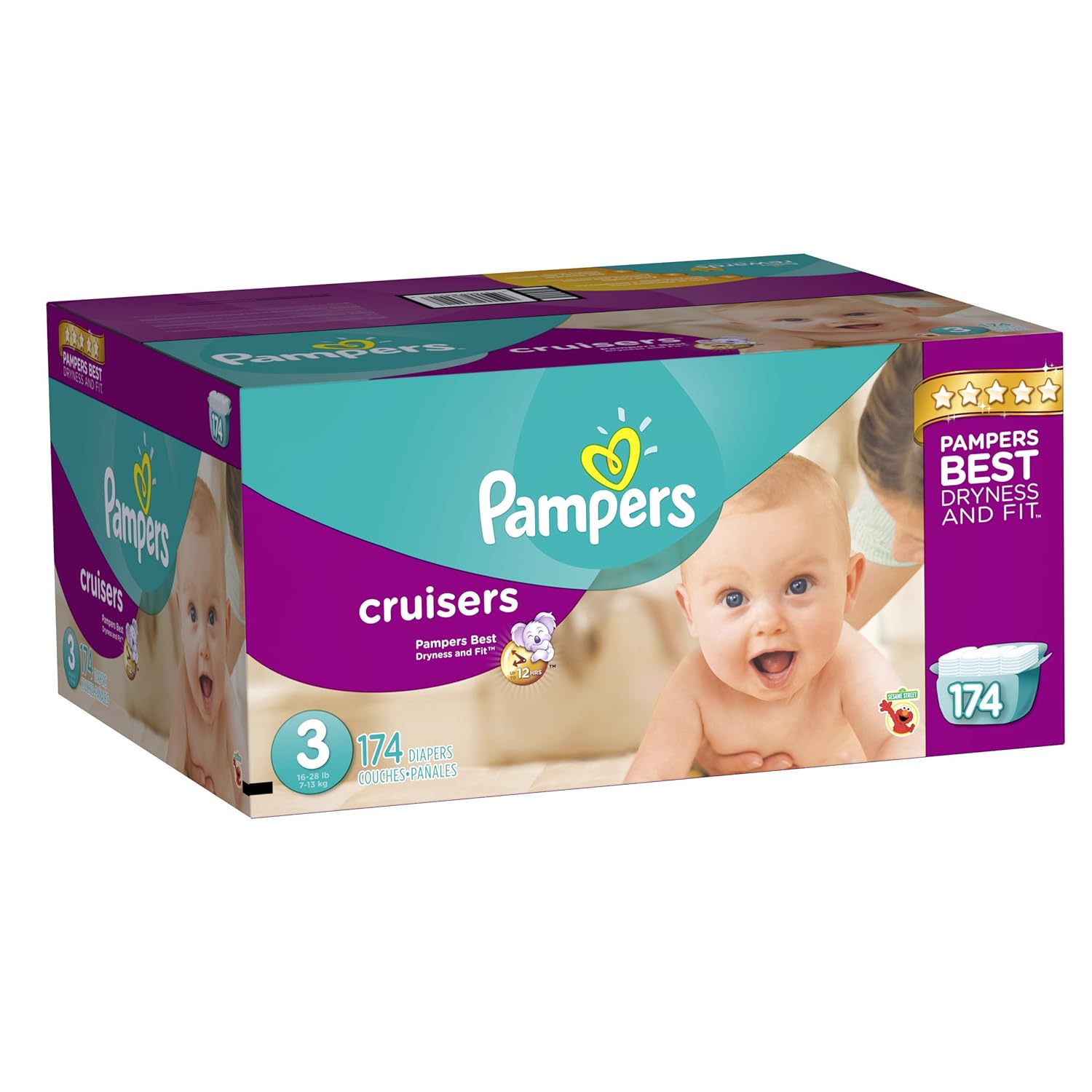 pampers cruisers size 3 walmart