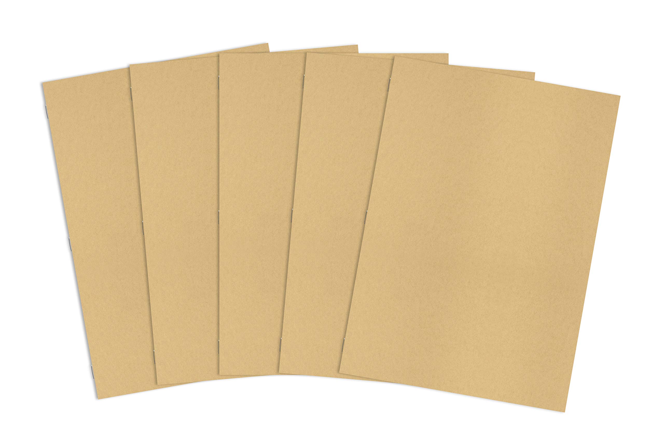 Silvine A4 Kraft Covered Field Sketchbook - 40 Pages (20 Sheets) 140gsm Textured White Cartridge Paper [Pack of 10]