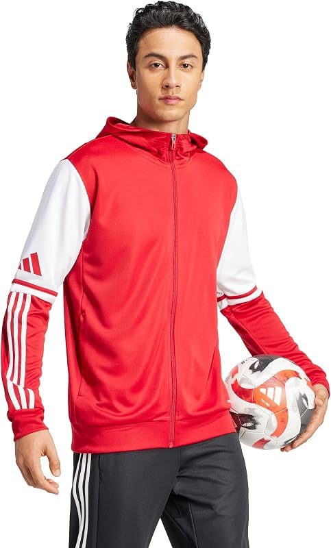 Uomo Squadra25 Hoody Sweatshirt, Team Power Red 2/White, XL Extra Tall