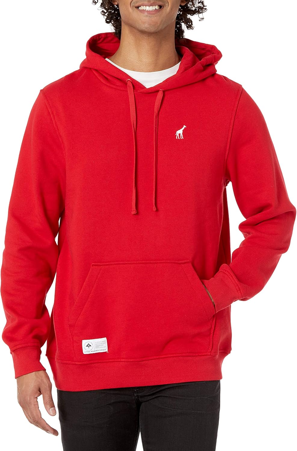 LRG Men's Hooded Pullover Sweatshirt with Logo Clothing