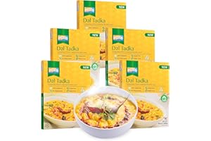 Ashoka Meals 1932, Plant-Based Lentils Curry, All-Natural Ready to Eat Meals, Authentic Dal Tadka, Portable Indian Food, Great for Lunch, Kosher Certified, Gluten-Free, No Preservatives, Pack of 5