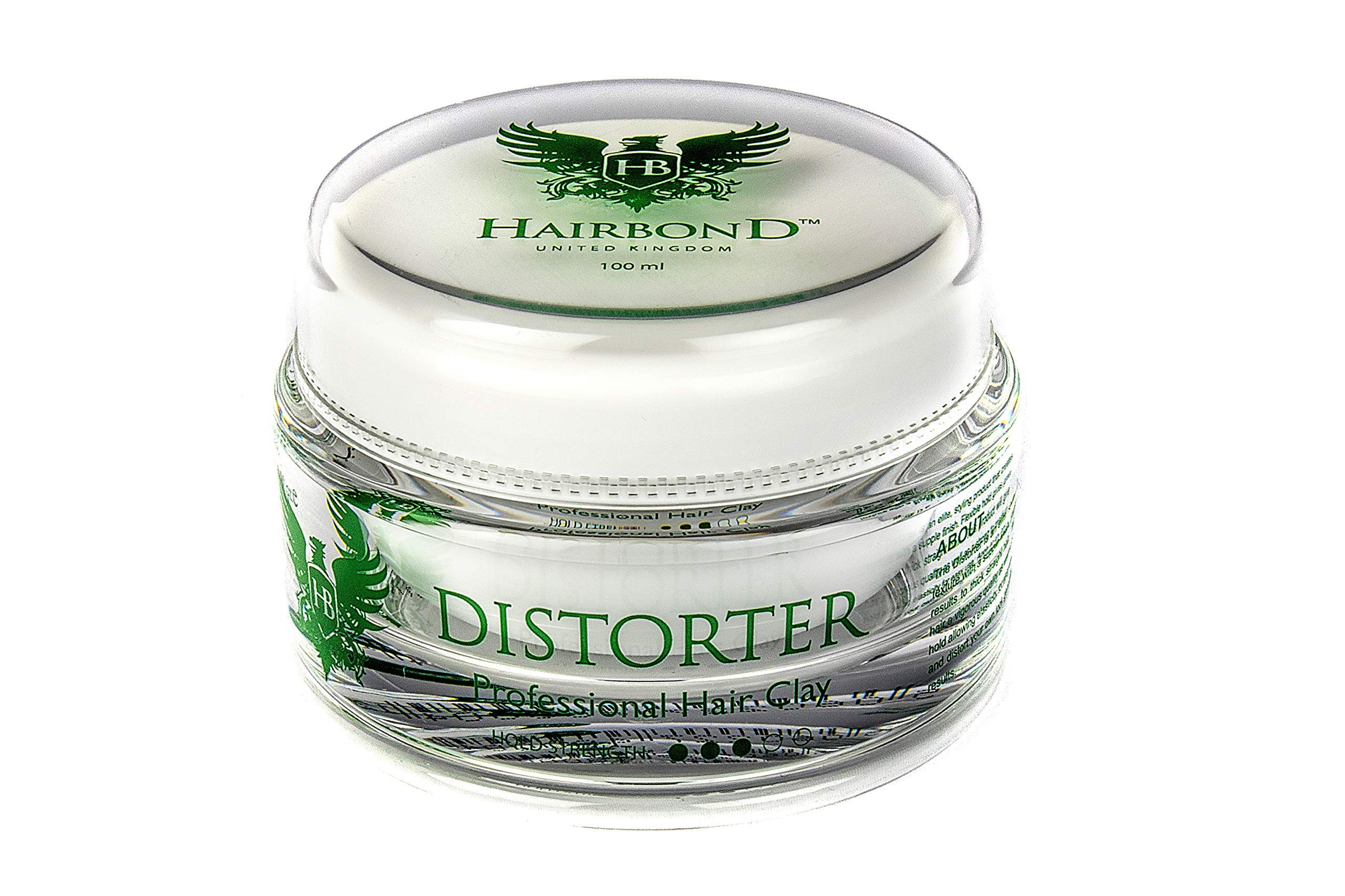 Hairbond United Kingdom Distorter Professional Hair Clay (100ml) mens premium hair wax MEDIUM HOLD, MAXIMUM TEXTURE and MATTE FINISH โ image 1