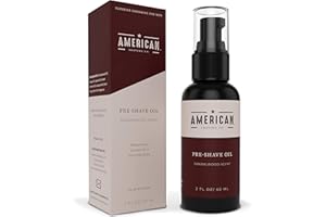 AMERICAN SHAVING CO. Pre-Shave Oil (Sandalwood Scent) for Effortless, Smooth & Irritation-free Shave, Natural Handcrafted Blend Argan & Jojoba Oil, Protects Razor Burn, Premium Pre-Shave Oil by American Shaving Co - 2 Oz