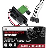 Lower HVAC Blower Motor Resistor - Compatible with Buick, Cadillac, Chevrolet &amp; More - Rainier, Escalade, Escalade ESV, Escalade EXT, Avalanche 1500, Avalanche 2500 - Replaces 22807122, 15305077