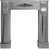 Kaminumrandung Shabby Antik weiss Kaminkonsole SHABBY CHIC Dekokamin