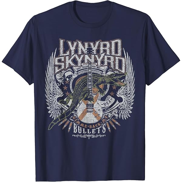 Amazon.com: Lynyrd Skynyrd - Americana Steer Skull T-Shirt