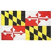 Annin Flagmakers Maryland State Flag USA-Made to Official State Design Specifications, 3 x 5 Feet (Model 142360)