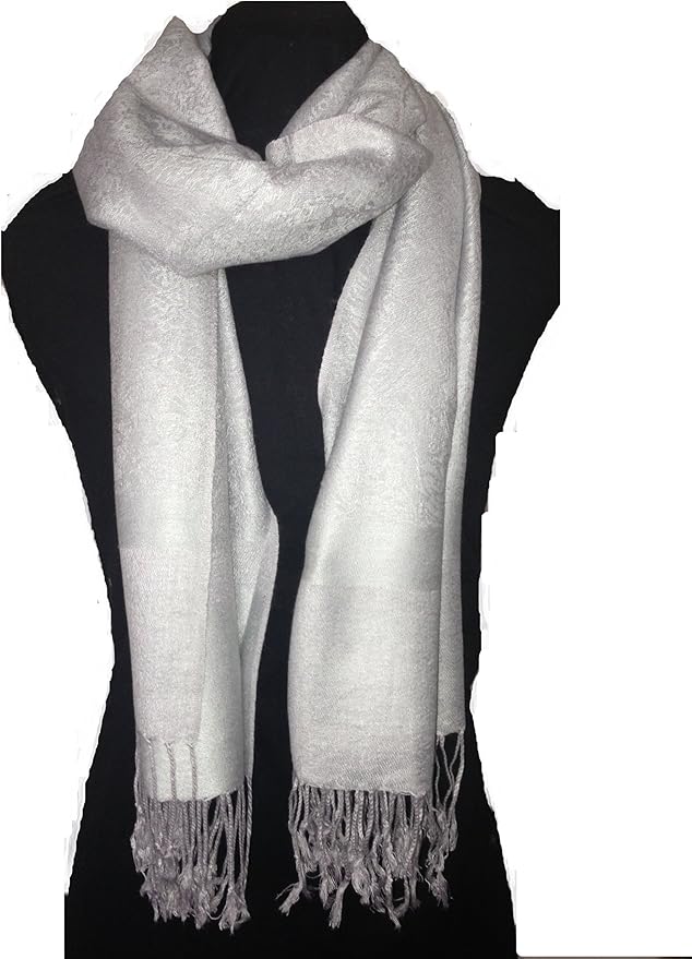 Damen Pashmina Schal Regenbogen-Paisley - 71x183cm Mit Quasten