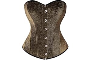 Scarlet Darkness Corset Tops for Women Sequin Boned Strapless Renaissance Corset for Party