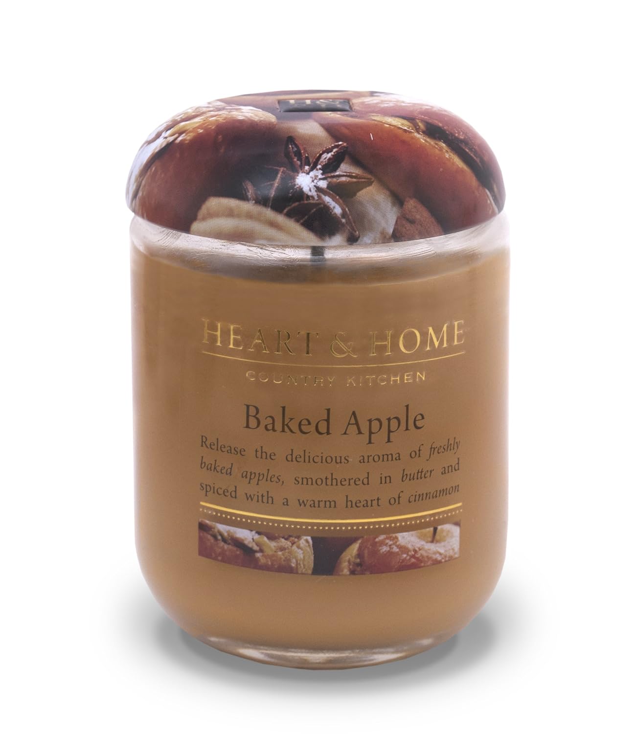 Heart & Home Large Glass Baked Apples Candle Amazon.co.uk Kitchen & Home
