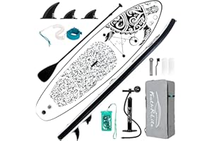 FEATH-R-LITE Inflatable Ultra-Light 10'×30''/10'6''×33'' Stand Up Paddle Board for All Skill Levels with Premium SUP Paddleboard Accessories,Non-Slip Comfort Deck for Youth & Adults
