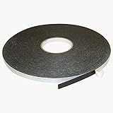 JVCC DC-PEF06A Double Coated Polyethylene Foam Tape: 1/16 in. thick x 1/2 in. x 36 yds. (Black)