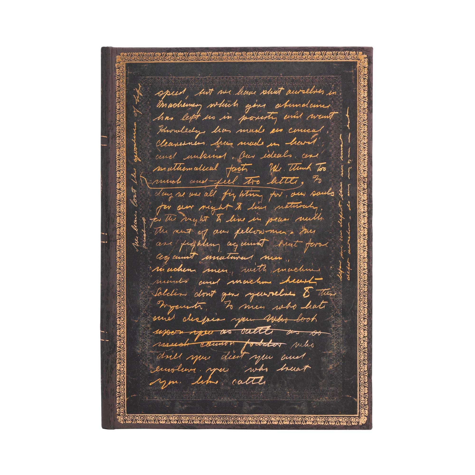 Paperblanks Hardcover Journal Celebrating Charlie Chaplin | Lined | Midi (130 × 180 mm)