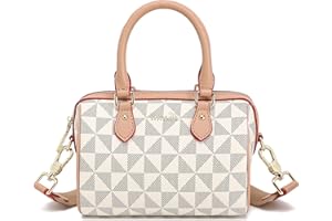 AOCINA INICAT Mini Purse Small Satchel Top-Handle Handbag Boston Barrel Travel Bags for Women with Detachable Crossbody Strap