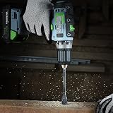 WORKPRO 8-Piece Flat Wood Drill Bit Set 1/4 Inch Quick Change Hex Shank view 7