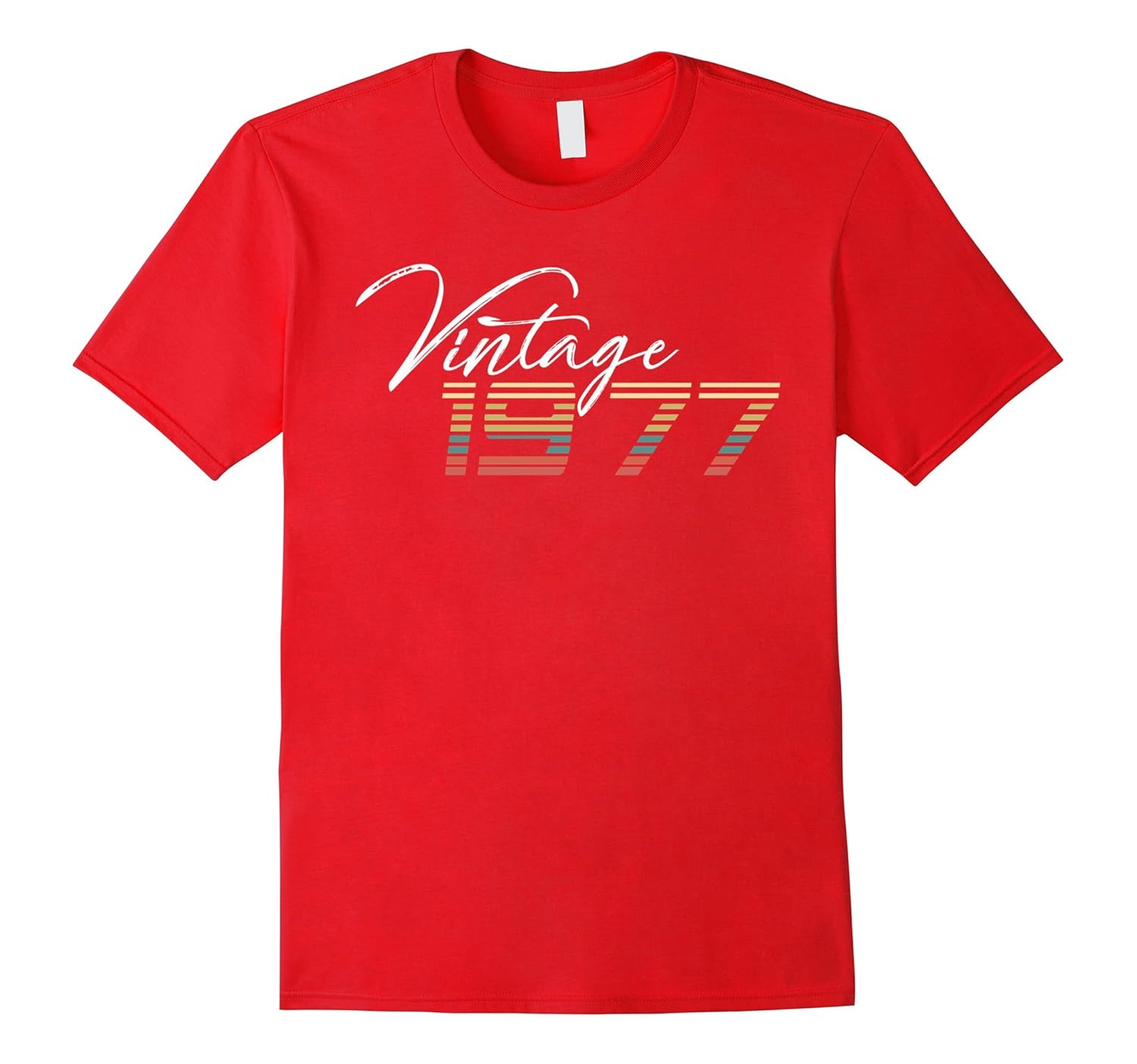 Vintage 1977 - Retro 40th T Shirt Gift 40 Yrs Years Old-Rose