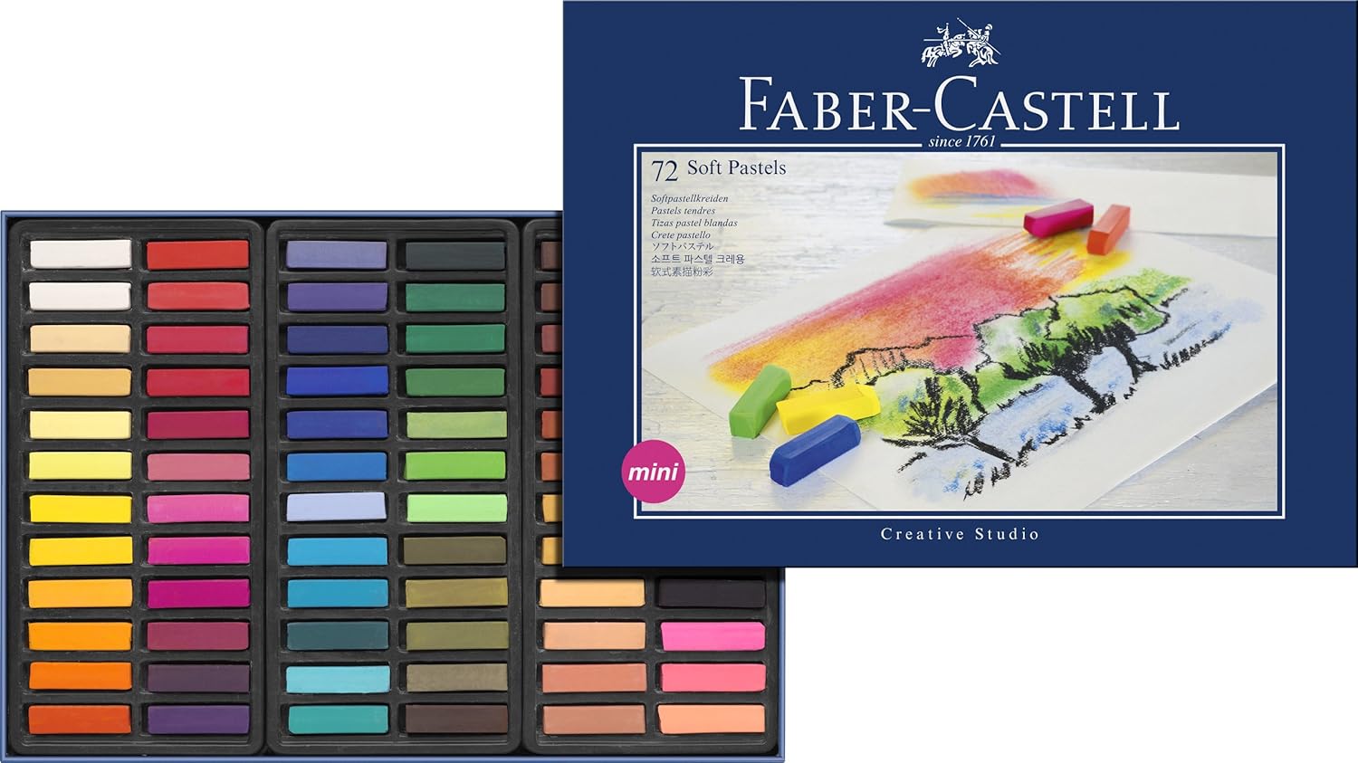 Faber Castell Estuche de cartón con tizas pastel mini multicolor