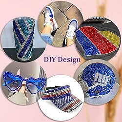 25000Pcs Resin Rhinestones for Crafting, Royal Blue