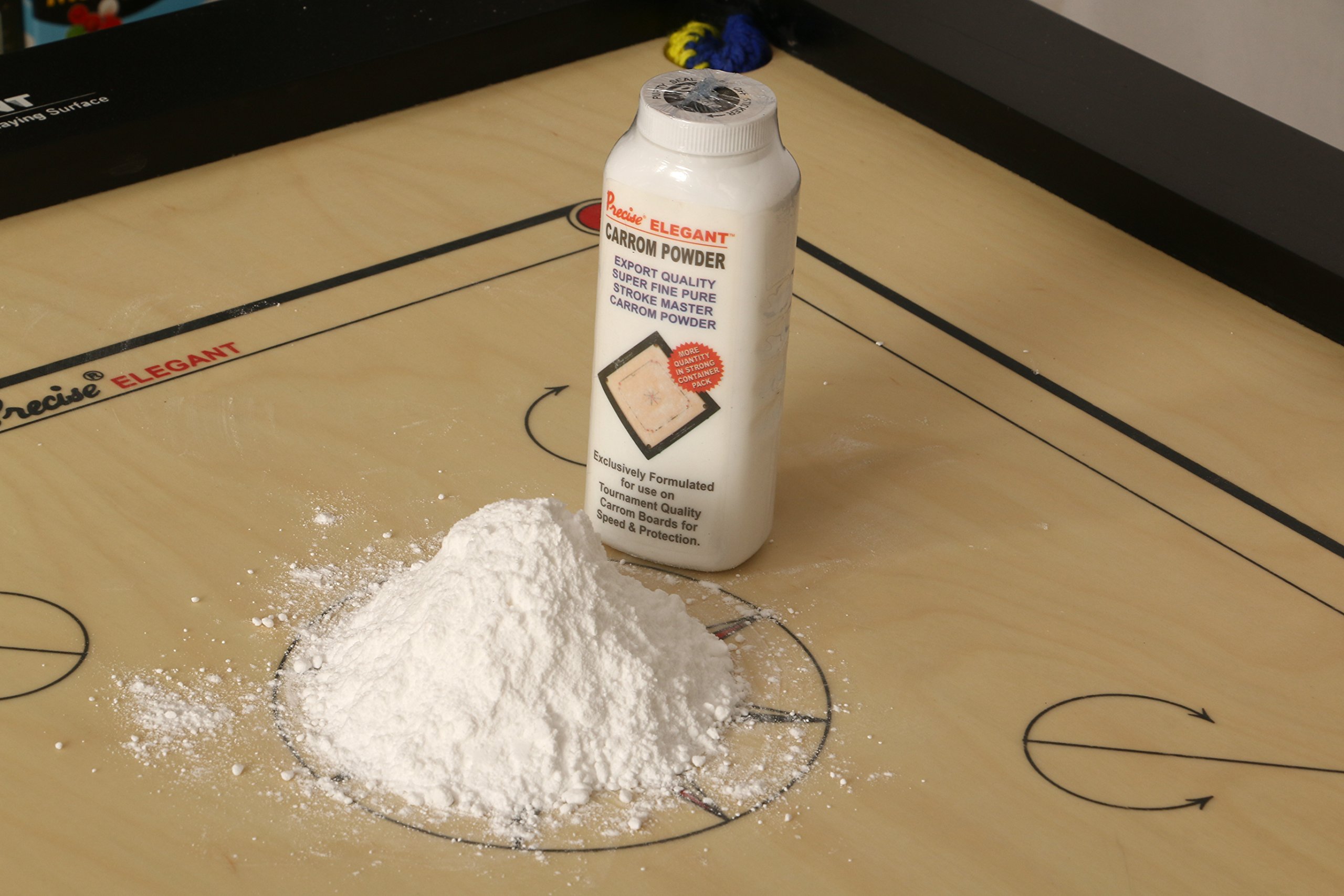 Precise Elegant Smooth Carrom Board Powder, 100gm,White