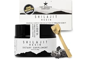 The Goodbye Company Organic Himalayan Shilajit Resin for Men and Woman - High-Altitude Sourced Supplement for Cognitive Health, Longevity & Vitality – Pure Shilajit for Men & Woman 1oz (30g)