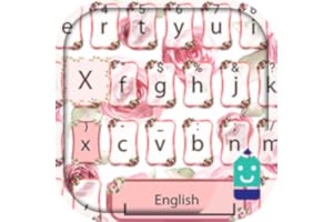 Pink Rose Theme&Emoji Keyboard