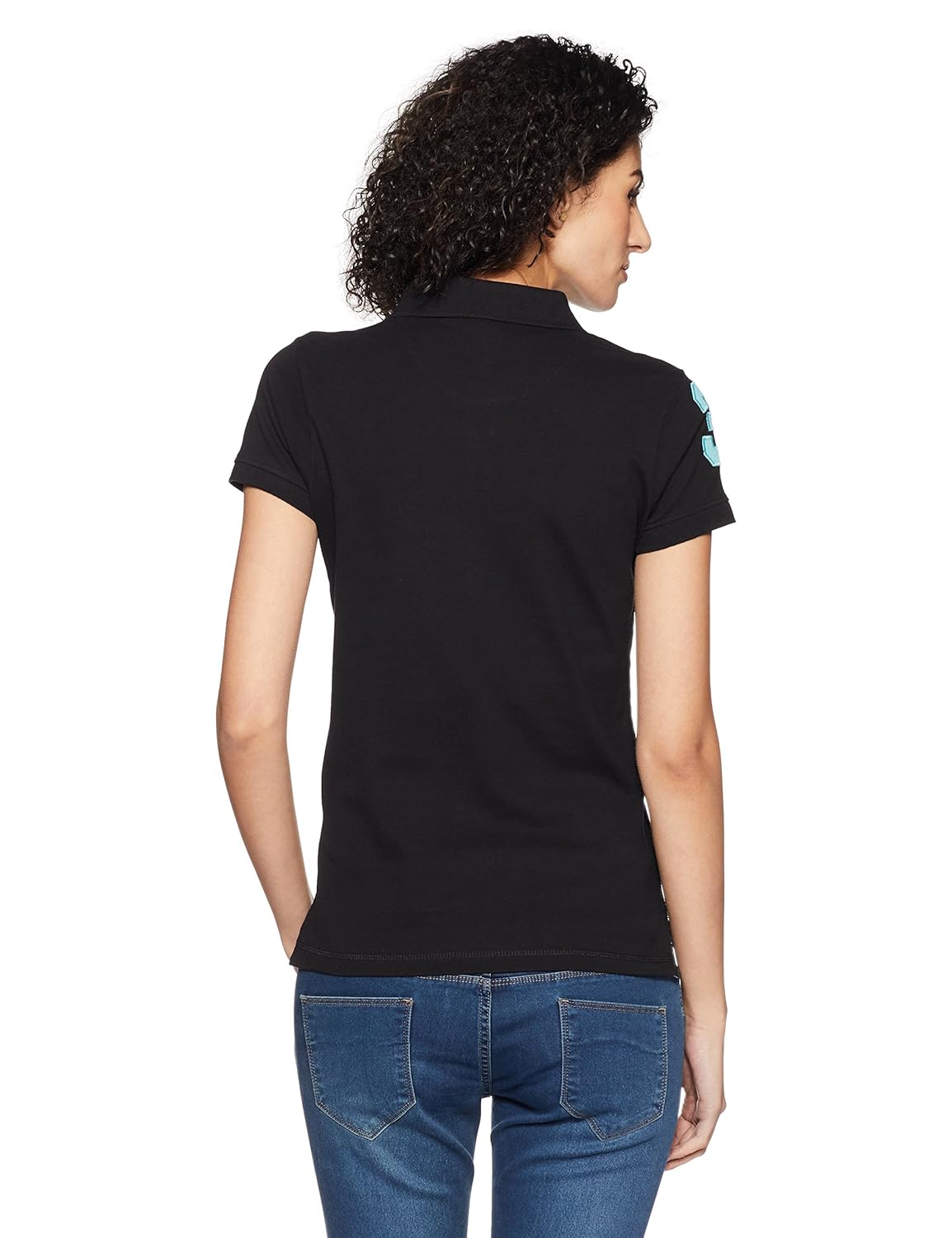 us polo association us polo women's band collar t-shirt