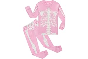 KikizYe Girls Pajamas Set Kids Long Sleeve PJs Cotton Jammies