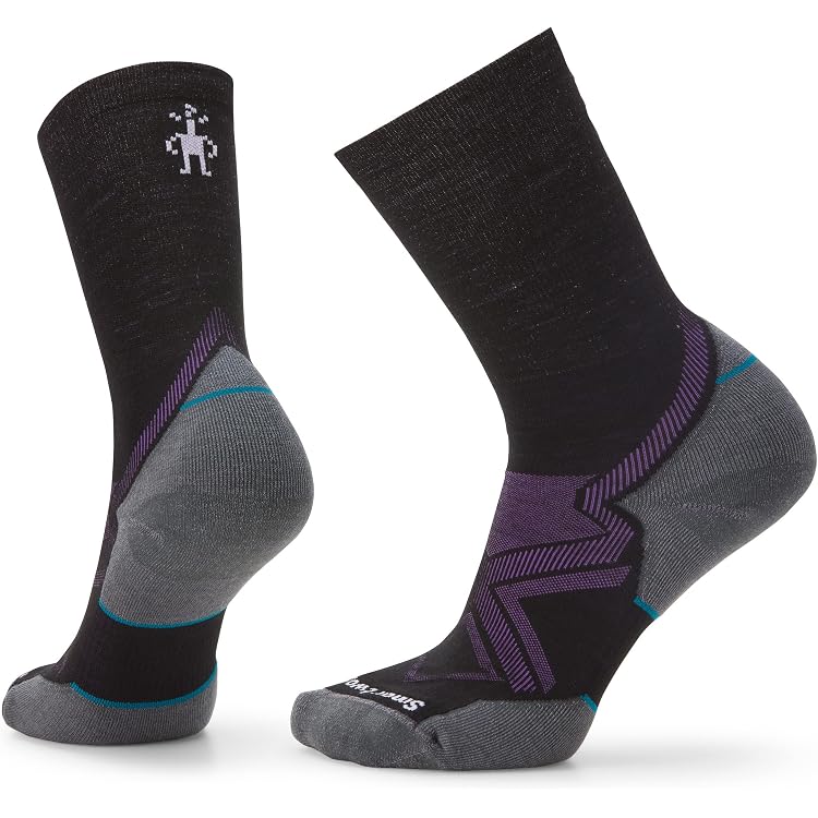 Chaussettes de randonnée Light Cushion Mid Crew avec imprimé Zig Zag Valley pour femme col. Gris