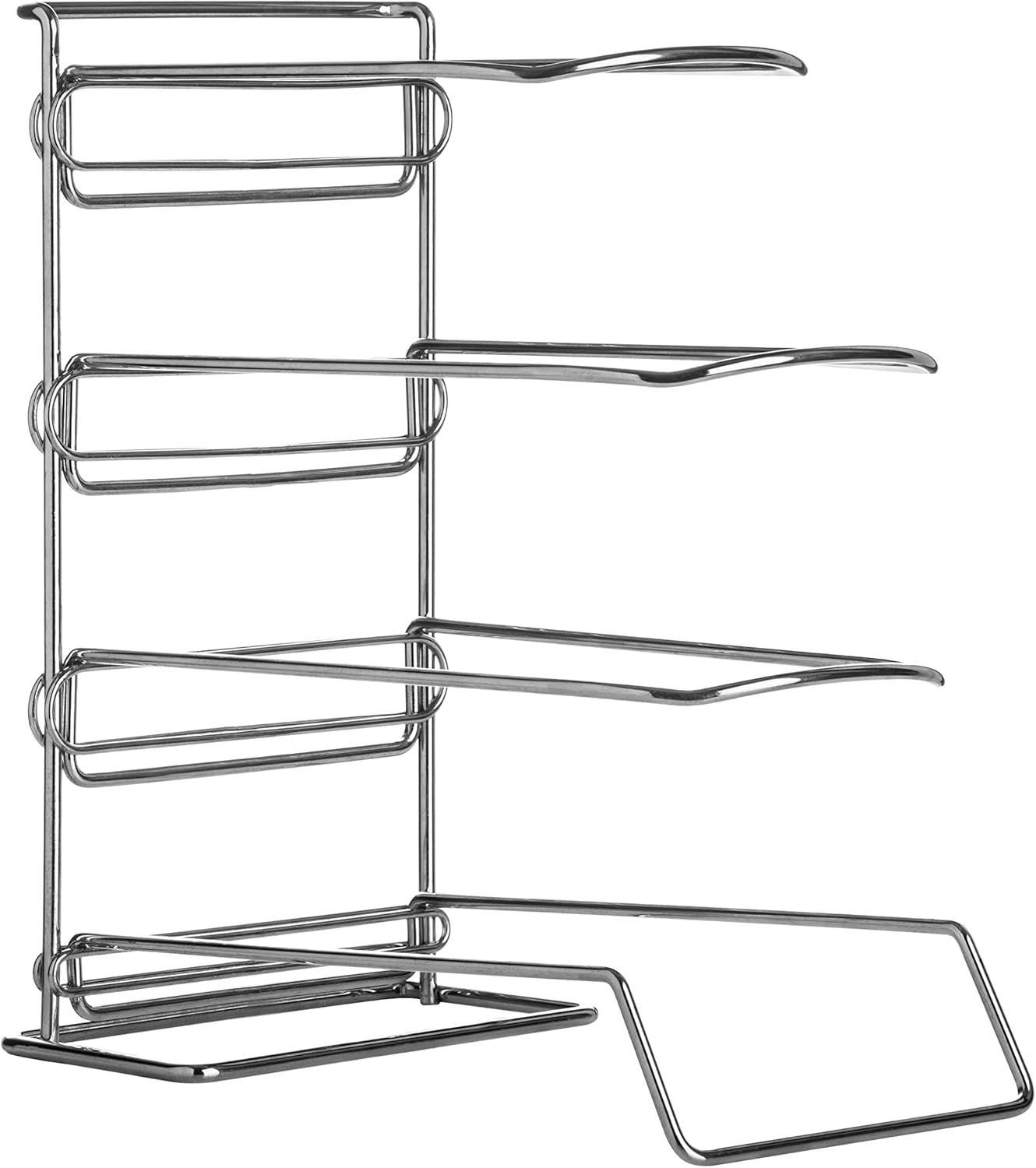 Premier Housewares Frying Pan Rack Chrome Amazon.co.uk Kitchen & Home