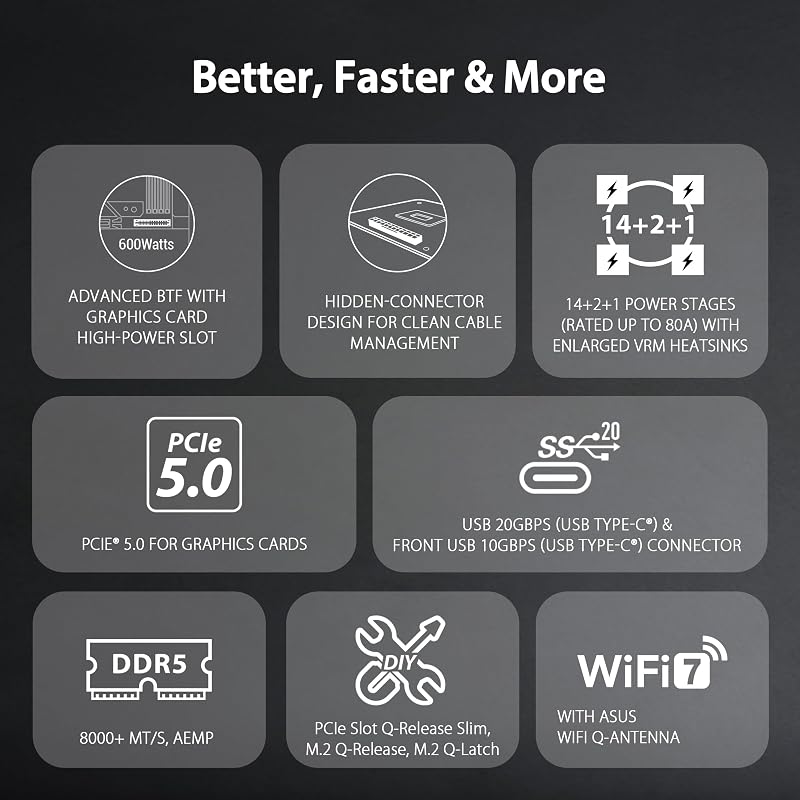 TUF Gaming B850-BTF WiFi W Mainboard Sockel AMD AM5