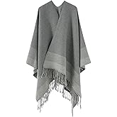 Women’s Shawl Wrap, Open Front Poncho, Cape Cardigan, Oversized Sweaters for Fall and Winter